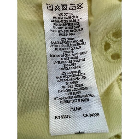 NWTD French Connection Size 0 Santoline Jersey Dress Yellow MSRP $98 - Picture 9 of 11